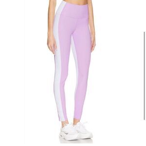 NWT Beach Riot Color-Block Legging Orchid Bloom Purple White- Size XS